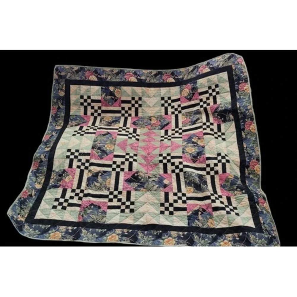 Hopes & Dreams ALS Quilt Challenge 57x57 Patchwork Multi-Color Cotton‎